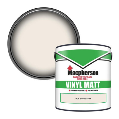 Macpherson Trade Walls & Ceilings Vinyl Matt Emulsion Paint Ncs S 0502-Y50R (0502-Y50R) 2.5L from B&Q