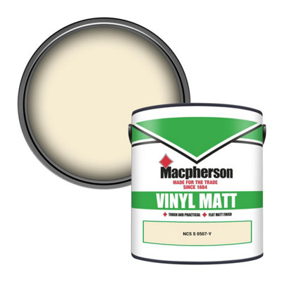 Macpherson Trade Walls & Ceilings Vinyl Matt Emulsion Paint Ncs S 0507-Y (0507-Y) 2.5L from B&Q