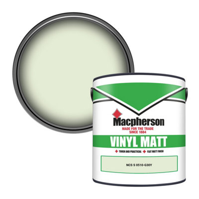 Macpherson Trade Walls & Ceilings Vinyl Matt Emulsion Paint Ncs S 0510-G30Y (0510-G30Y) 2.5L from B&Q