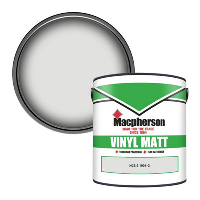 B&Q -  Trade Walls & Ceilings Vinyl Matt Emulsion Paint Ncs S 1001-G (1001-G) 2.5L