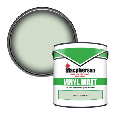 Macpherson Trade Walls & Ceilings Vinyl Matt Emulsion Paint Ncs S 1010-G20Y (1010-G20Y) 2.5L from B&Q