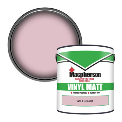 Macpherson Trade Walls & Ceilings Vinyl Matt Emulsion Paint Ncs S 1020-R20B (1020-R20B) 2.5L from B&Q