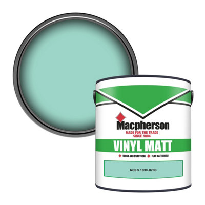 Macpherson Trade Walls & Ceilings Vinyl Matt Emulsion Paint Ncs S 1030-B70G (1030-B70G) 2.5L from B&Q
