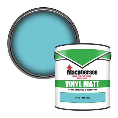 Macpherson Trade Walls & Ceilings Vinyl Matt Emulsion Paint Ncs S 1040-B10G (1040-B10G) 2.5L from B&Q