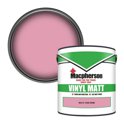 Macpherson Trade Walls & Ceilings Vinyl Matt Emulsion Paint Ncs S 1040-R20B (1040-R20B) 2.5L from B&Q