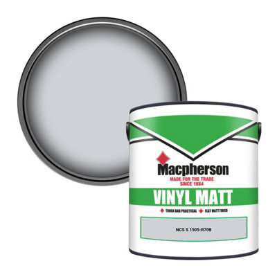Macpherson Trade Walls & Ceilings Vinyl Matt Emulsion Paint Ncs S 1505-R70B (1505-R70B) 2.5L from B&Q