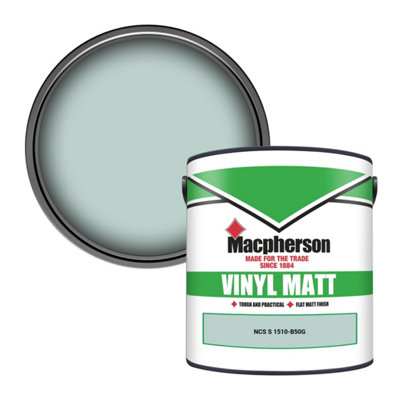 Macpherson Trade Walls & Ceilings Vinyl Matt Emulsion Paint Ncs S 1510-B50G (1510-B50G) 2.5L from B&Q