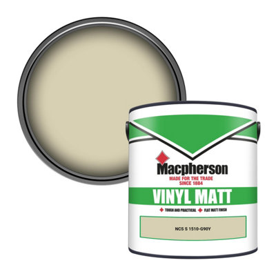 Macpherson Trade Walls & Ceilings Vinyl Matt Emulsion Paint Ncs S 1510-G90Y (1510-G90Y) 2.5L from B&Q
