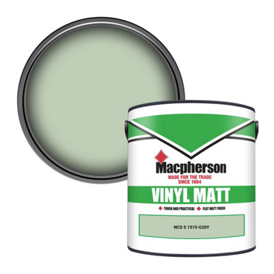 Macpherson Trade Walls & Ceilings Vinyl Matt Emulsion Paint Ncs S 1515-G20Y (1515-G20Y) 2.5L from B&Q