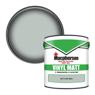 Macpherson Trade Walls & Ceilings Vinyl Matt Emulsion Paint Ncs S 2005-B80G (2005-B80G) 2.5L from B&Q