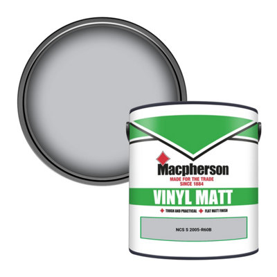Macpherson Trade Walls & Ceilings Vinyl Matt Emulsion Paint Ncs S 2005-R60B (2005-R60B) 2.5L from B&Q