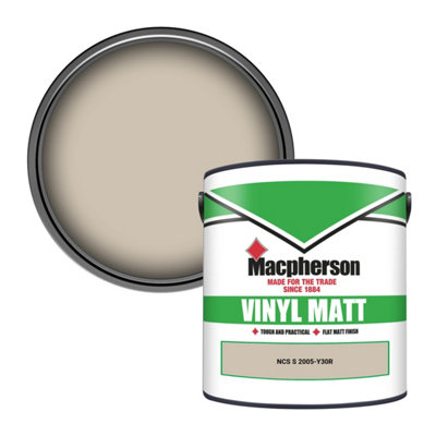 Macpherson Trade Walls & Ceilings Vinyl Matt Emulsion Paint Ncs S 2005-Y30R (2005-Y30R) 2.5L from B&Q