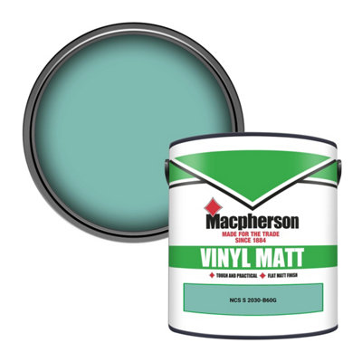 Macpherson Trade Walls & Ceilings Vinyl Matt Emulsion Paint Ncs S 2030-B60G (2030-B60G) 2.5L from B&Q