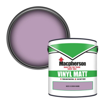 Macpherson Trade Walls & Ceilings Vinyl Matt Emulsion Paint Ncs S 2030-R40B (2030-R40B) 2.5L from B&Q