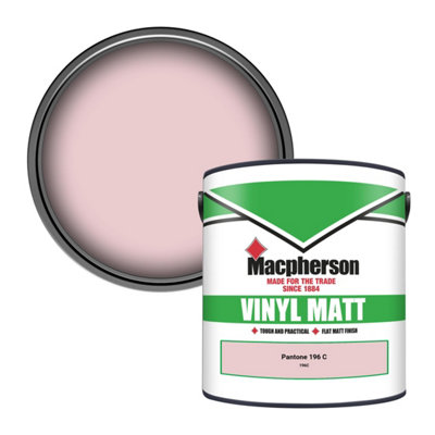 B&Q -  Trade Walls & Ceilings Vinyl Matt Emulsion Paint Pantone 196 C (196C) 2.5L