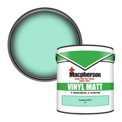 B&Q -  Trade Walls & Ceilings Vinyl Matt Emulsion Paint Pantone 332 C (332C) 2.5L
