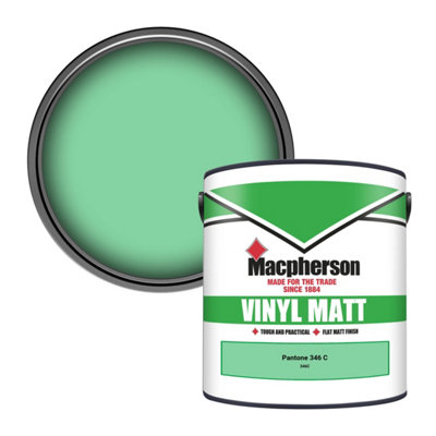 B&Q -  Trade Walls & Ceilings Vinyl Matt Emulsion Paint Pantone 346 C (346C) 2.5L