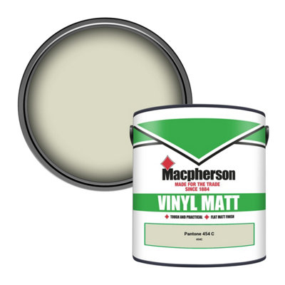 B&Q -  Trade Walls & Ceilings Vinyl Matt Emulsion Paint Pantone 454 C (454C) 2.5L