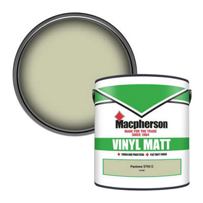 B&Q -  Trade Walls & Ceilings Vinyl Matt Emulsion Paint Pantone 5793 C (5793C) 2.5L