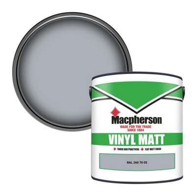 Macpherson Trade Walls & Ceilings Vinyl Matt Emulsion Paint Ral 260 70 05 (260 70 05) 2.5L from B&Q
