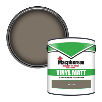 Macpherson Trade Walls & Ceilings Vinyl Matt Emulsion Paint Ral 7006 (7006) 2.5L from B&Q