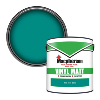 Macpherson Trade Walls & Ceilings Vinyl Matt Emulsion Paint Ncs 3060-B50G (3060-B50G) 2.5L from B&Q