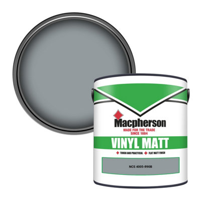 Macpherson Trade Walls & Ceilings Vinyl Matt Emulsion Paint Ncs 4005-R90B (4005-R90B) 2.5L from B&Q