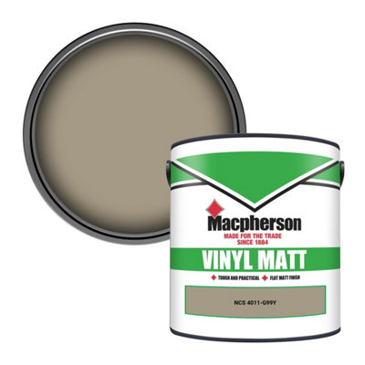 B&Q -  Trade Walls & Ceilings Vinyl Matt Emulsion Paint Ncs 4011-G99Y (4011-G99Y) 2.5L