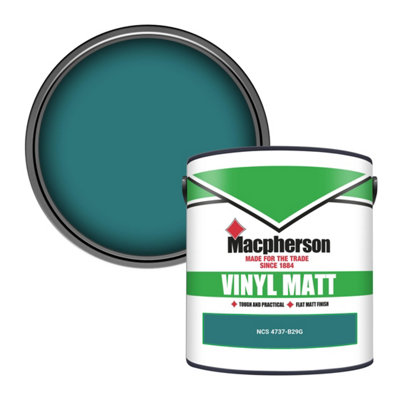 Macpherson Trade Walls & Ceilings Vinyl Matt Emulsion Paint Ncs 4737-B29G (4737-B29G) 2.5L from B&Q