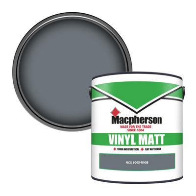 Macpherson Trade Walls & Ceilings Vinyl Matt Emulsion Paint Ncs 6005-R90B (6005-R90B) 2.5L from B&Q