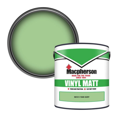 Macpherson Trade Walls & Ceilings Vinyl Matt Emulsion Paint Ncs S 1040-G20Y (1040-G20Y) 2.5L from B&Q
