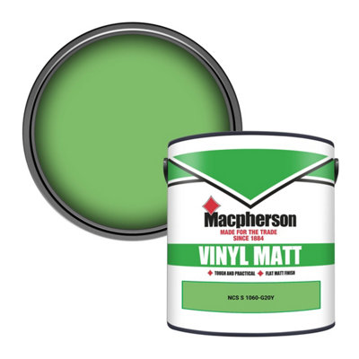 Macpherson Trade Walls & Ceilings Vinyl Matt Emulsion Paint Ncs S 1060-G20Y (1060-G20Y) 2.5L from B&Q