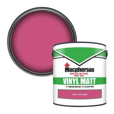 Macpherson Trade Walls & Ceilings Vinyl Matt Emulsion Paint Ncs S 1070-R20B (1070-R20B) 2.5L from B&Q
