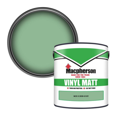 Macpherson Trade Walls & Ceilings Vinyl Matt Emulsion Paint Ncs S 2030-G10Y (2030-G10Y) 2.5L from B&Q