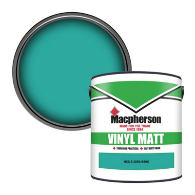 Macpherson Trade Walls & Ceilings Vinyl Matt Emulsion Paint Ncs S 2050-B50G (2050-B50G) 2.5L from B&Q