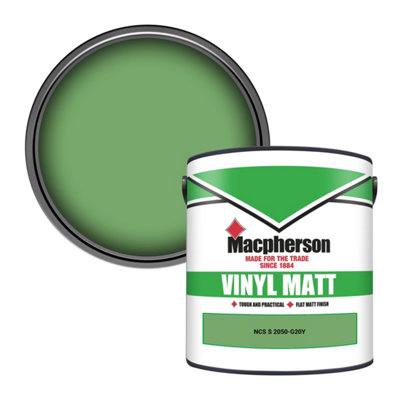 Macpherson Trade Walls & Ceilings Vinyl Matt Emulsion Paint Ncs S 2050-G20Y (2050-G20Y) 2.5L from B&Q