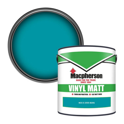 Macpherson Trade Walls & Ceilings Vinyl Matt Emulsion Paint Ncs S 2555-B20G (2555-B20G) 2.5L from B&Q