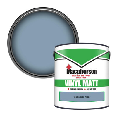 Macpherson Trade Walls & Ceilings Vinyl Matt Emulsion Paint Ncs S 3020-R90B (3020-R90B) 2.5L from B&Q