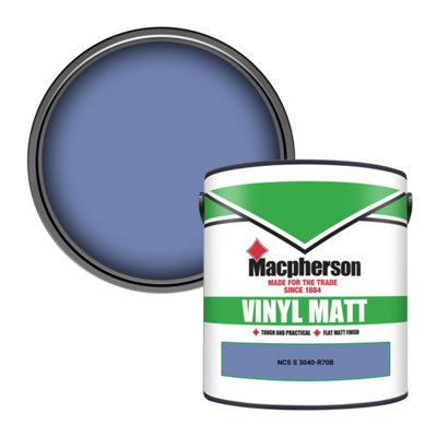 Macpherson Trade Walls & Ceilings Vinyl Matt Emulsion Paint Ncs S 3040-R70B (3040-R70B) 2.5L from B&Q