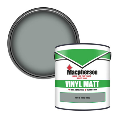 Macpherson Trade Walls & Ceilings Vinyl Matt Emulsion Paint Ncs S 4005-B80G (4005-B80G) 2.5L from B&Q