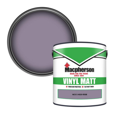 Macpherson Trade Walls & Ceilings Vinyl Matt Emulsion Paint Ncs S 4020-R50B (4020-R50B) 2.5L from B&Q