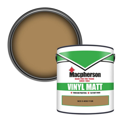 Macpherson Trade Walls & Ceilings Vinyl Matt Emulsion Paint Ncs S 4030-Y10R (4030-Y10R) 2.5L from B&Q
