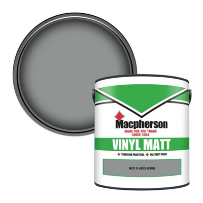 Macpherson Trade Walls & Ceilings Vinyl Matt Emulsion Paint Ncs S 4502-B50G (4502-B50G) 2.5L from B&Q