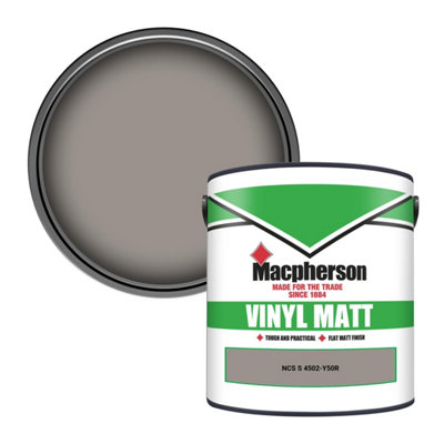 Macpherson Trade Walls & Ceilings Vinyl Matt Emulsion Paint Ncs S 4502-Y50R (4502-Y50R) 2.5L from B&Q