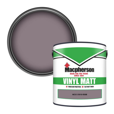 Macpherson Trade Walls & Ceilings Vinyl Matt Emulsion Paint Ncs S 5010-R30B (5010-R30B) 2.5L from B&Q