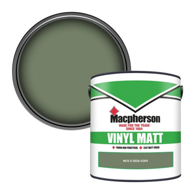 Macpherson Trade Walls & Ceilings Vinyl Matt Emulsion Paint Ncs S 5020-G30Y (5020-G30Y) 2.5L from B&Q