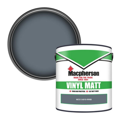 Macpherson Trade Walls & Ceilings Vinyl Matt Emulsion Paint Ncs S 6010-R90B (6010-R90B) 2.5L from B&Q