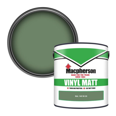 Macpherson Trade Walls & Ceilings Vinyl Matt Emulsion Paint Ral 140 50 20 (140 50 20) 2.5L from B&Q