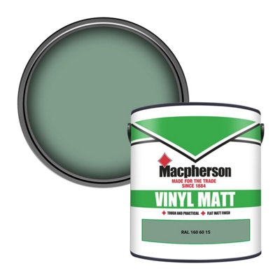 Macpherson Trade Walls & Ceilings Vinyl Matt Emulsion Paint Ral 160 60 15 (160 60 15) 2.5L from B&Q