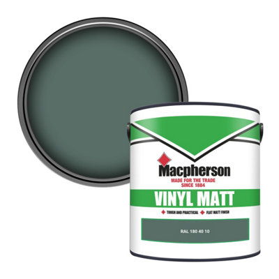 Macpherson Trade Walls & Ceilings Vinyl Matt Emulsion Paint Ral 180 40 10 (180 40 10) 2.5L from B&Q